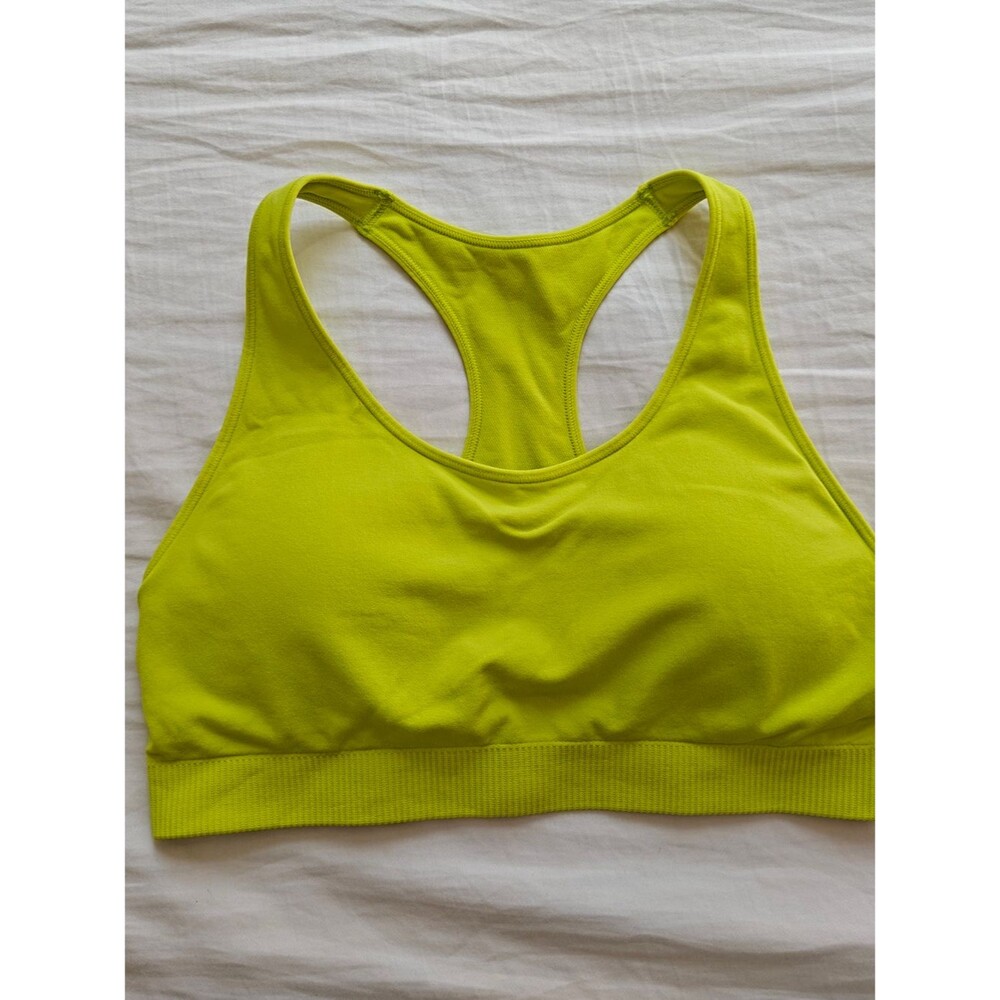 Uniqlo Neon Lime Racerback Sports Bra Size M